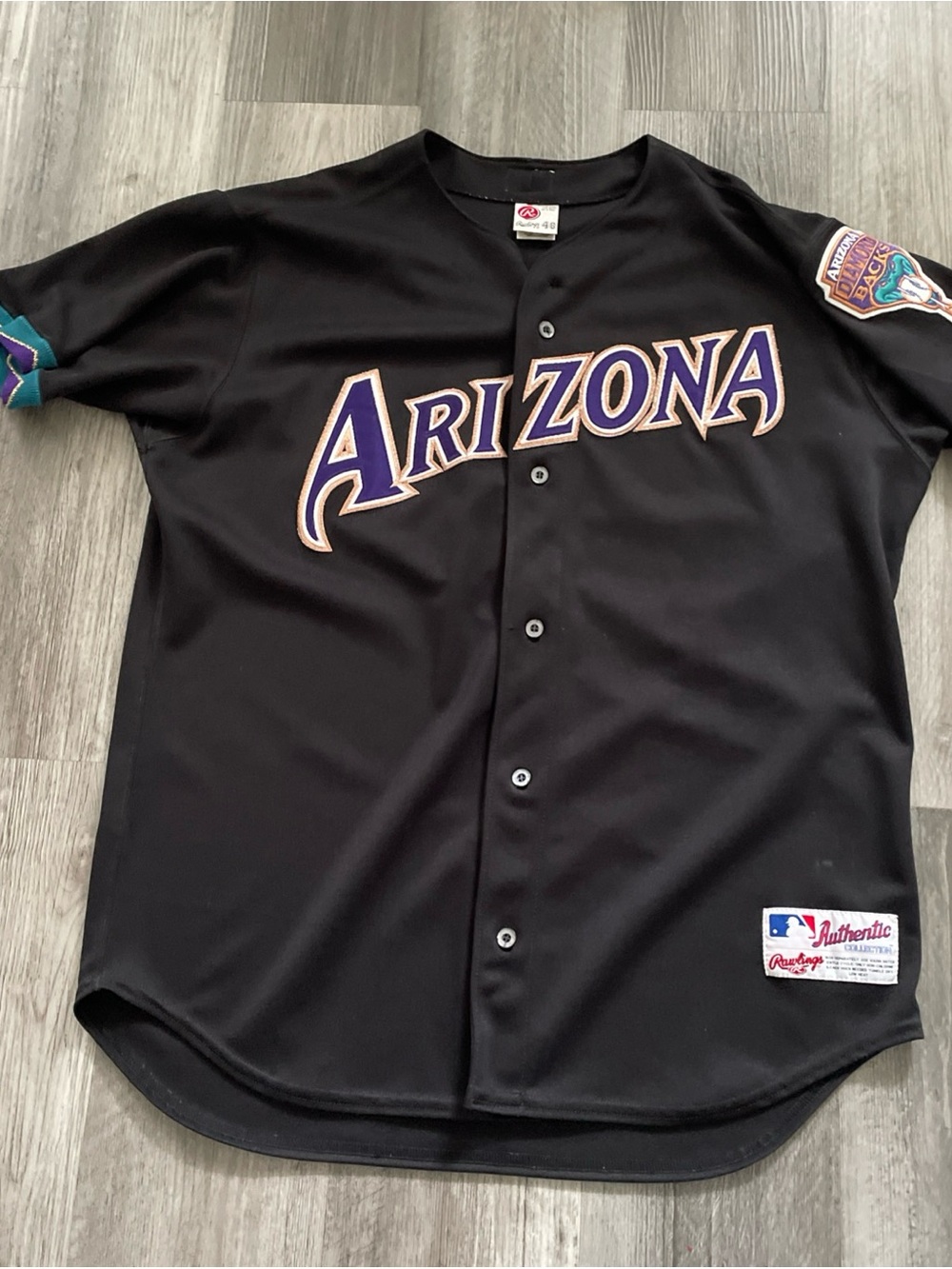 Authentic Vintage Rawlings MLB Arizona Diamondbacks Baseball Jersey Size 48